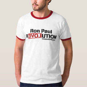 Camiseta T-shirt da revolução de Ron Paul