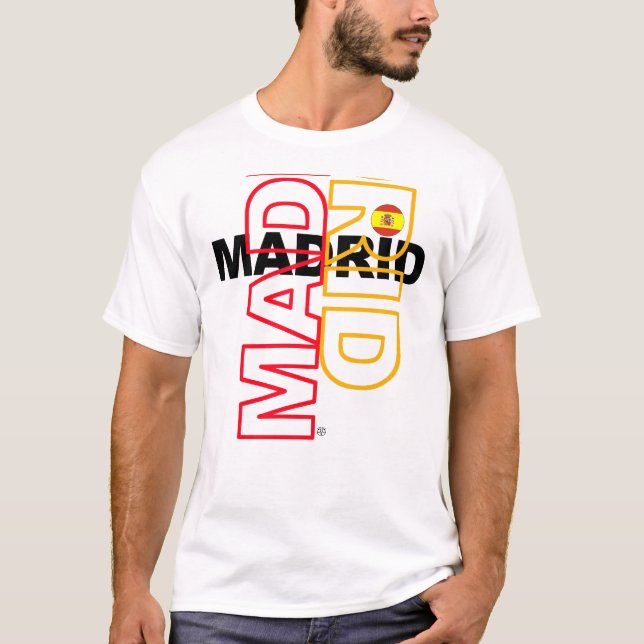 Camiseta T-shirt da rocha de Madrid (Frente)