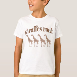 Camiseta T-shirt da rocha dos girafas