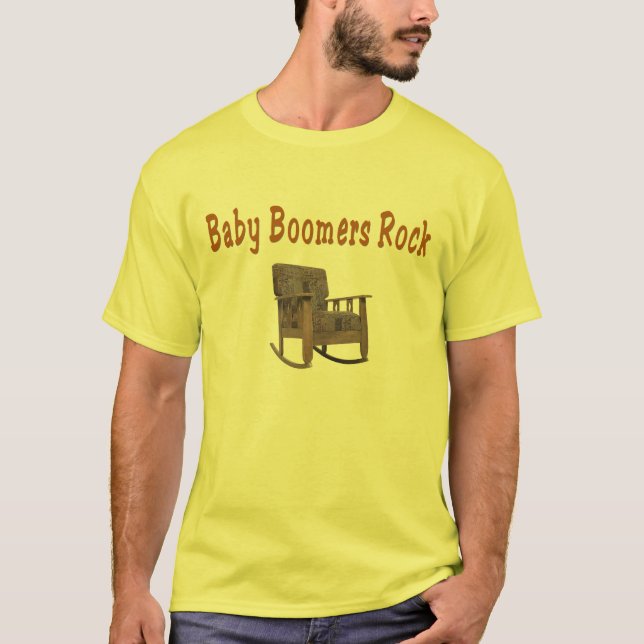 Camiseta t-shirt da rocha dos nascidos no Baby Boom (Frente)