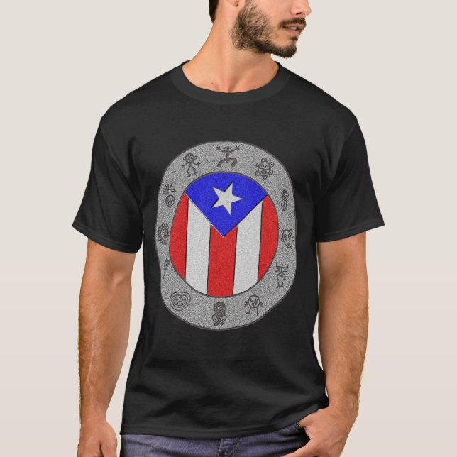 Camiseta T-shirt da roda de Taino (Frente)