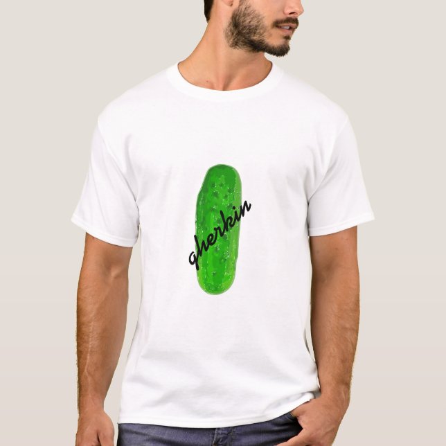 Camiseta T-shirt da salmoura do "pepino" (Frente)