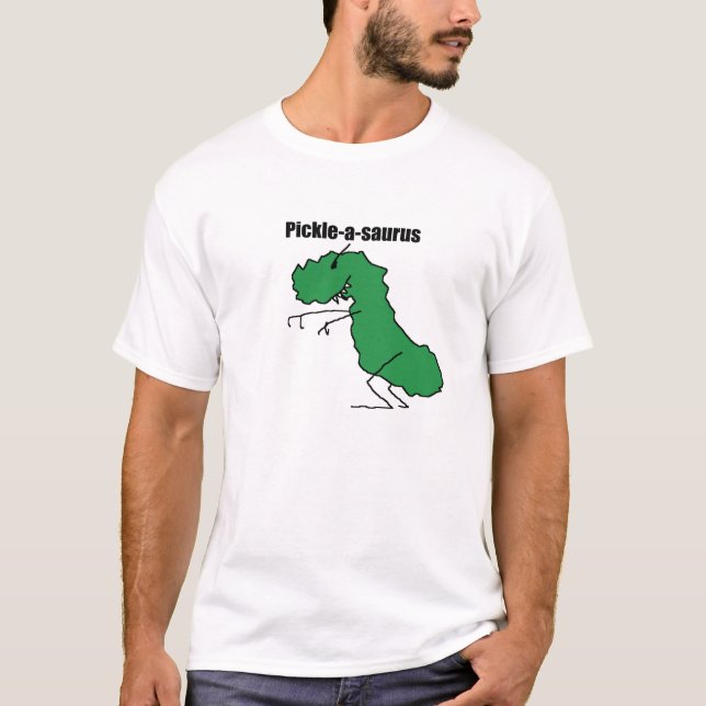 Camiseta T-shirt da Salmoura-um-saurus (Frente)