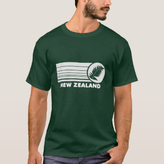 Camiseta T-shirt da samambaia de prata de Nova Zelândia