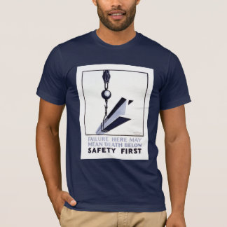 Camiseta T-shirt da segurança em primeiro lugar