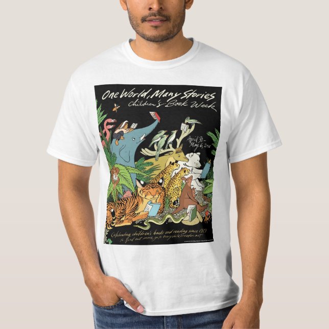 Camiseta T-shirt da semana de livro de 2018 crianças (Frente)