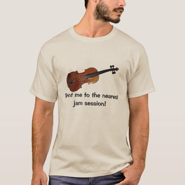 Camiseta T-shirt da sessão de doce do violino (Frente)