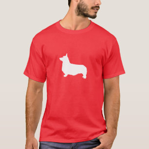 Camiseta T-shirt da silhueta do Corgi