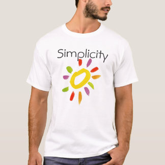 Camiseta T-shirt da simplicidade