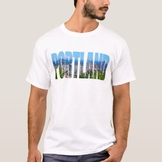 Camiseta T-shirt da skyline de Portland