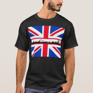 Camiseta T-shirt da skyline de Union Jack Londres