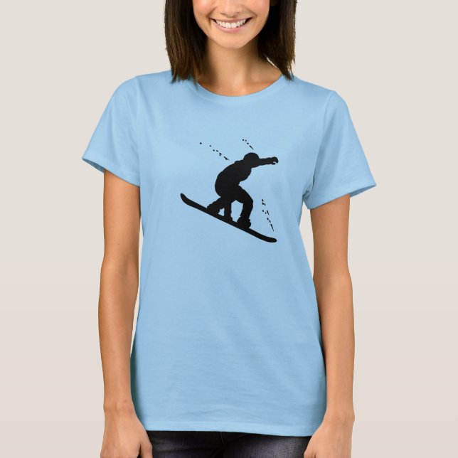 Camiseta T-shirt da snowboarding (Frente)