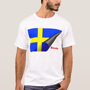 Camiseta T-shirt da suecia (bandeira sueco)