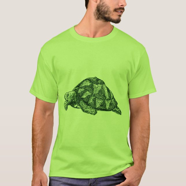 Camiseta T-shirt da tartaruga verde (Frente)