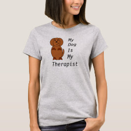 Camiseta T-shirt da terapia do cão