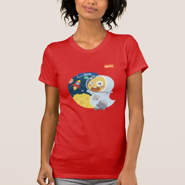 Camiseta T-shirt da terra de VIPKID (alaranjado) (Frente)
