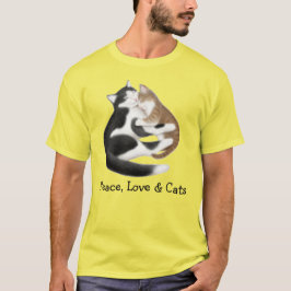 Camiseta T-shirt da tintura do laço dos gatos do gatinho do