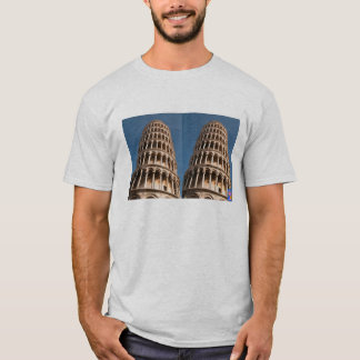 Camiseta T-shirt da torre inclinada