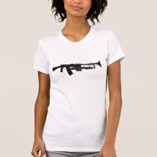 Camiseta T-shirt da trombeta da arma