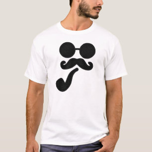 Camiseta T-shirt da tubulação do bigode