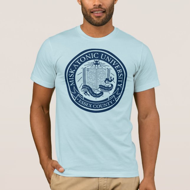 Camiseta T-shirt da universidade de Miskatonic (Frente)