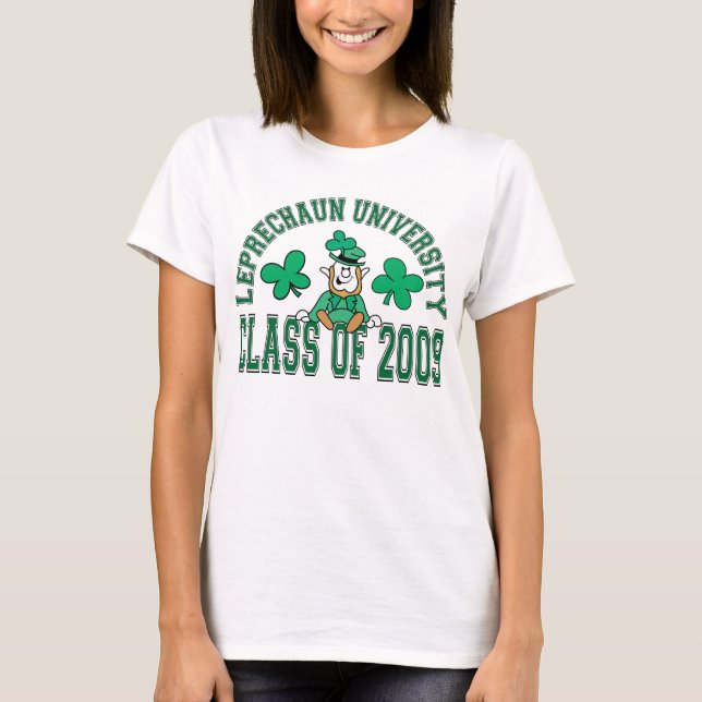 Camiseta T-shirt da universidade do Leprechaun (Frente)