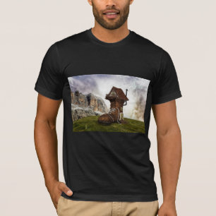 Camiseta T-shirt da velha calçado