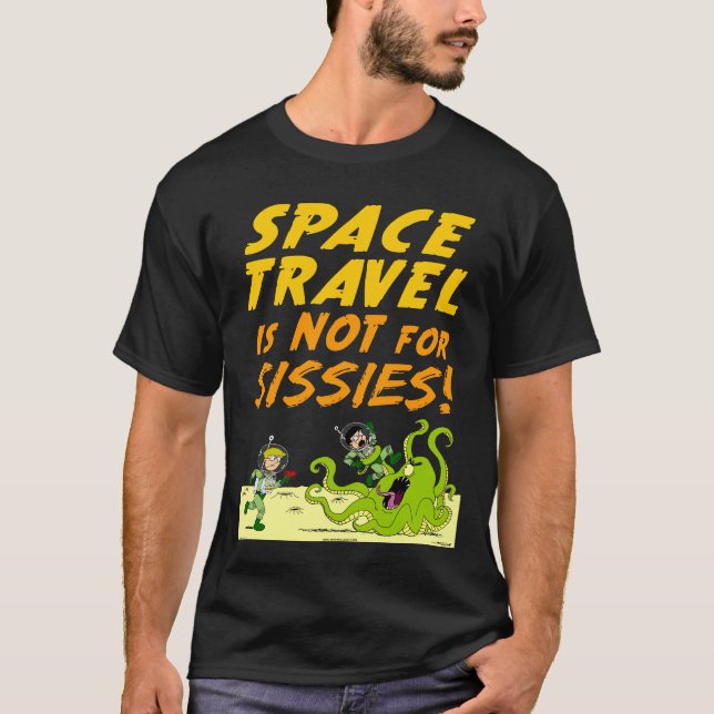 Camiseta T-shirt da "VIAGEM ESPACIAL" do lago autumn (Frente)