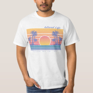 Camiseta T-shirt da vida da ilha havaiana