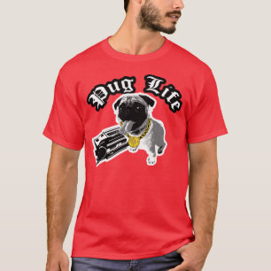 Camiseta T-shirt da vida do Pug