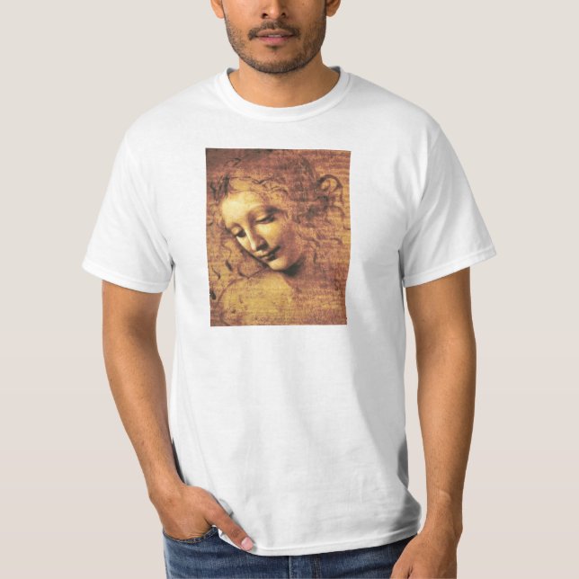 Camiseta T-shirt Da Vinci La Scapigliata (Frente)