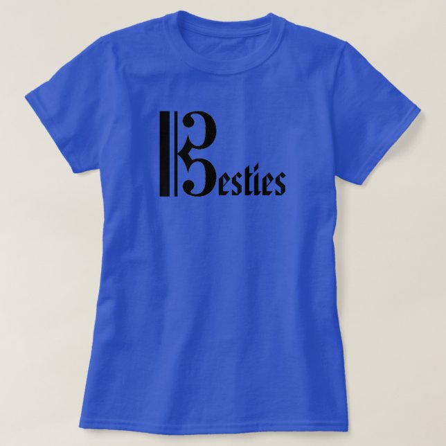 Camiseta T-shirt da viola de Besties (Frente do Design)