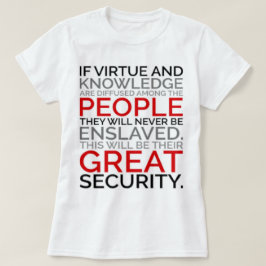 Camiseta T-shirt da virtude & do conhecimento