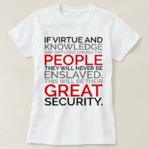 Camiseta T-shirt da virtude & do conhecimento