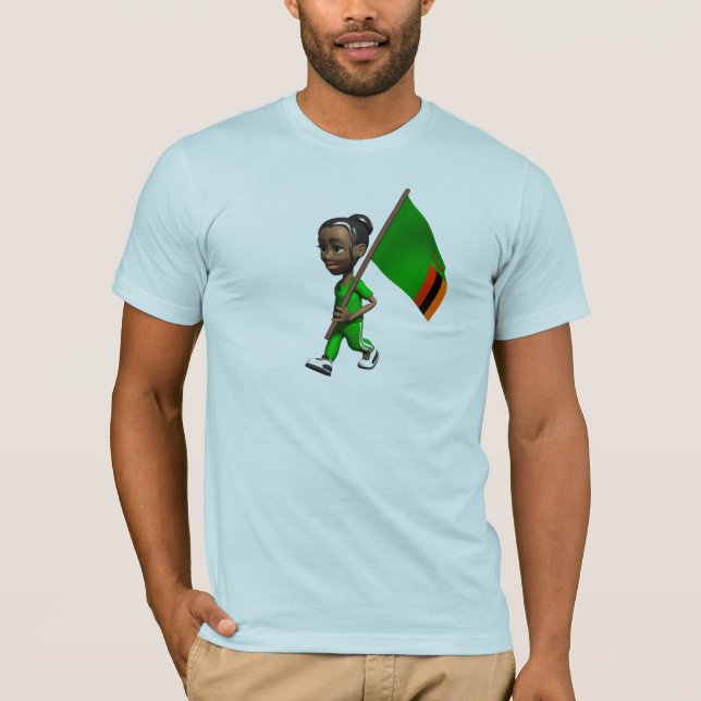 Camiseta T-shirt da Zâmbia (Frente)