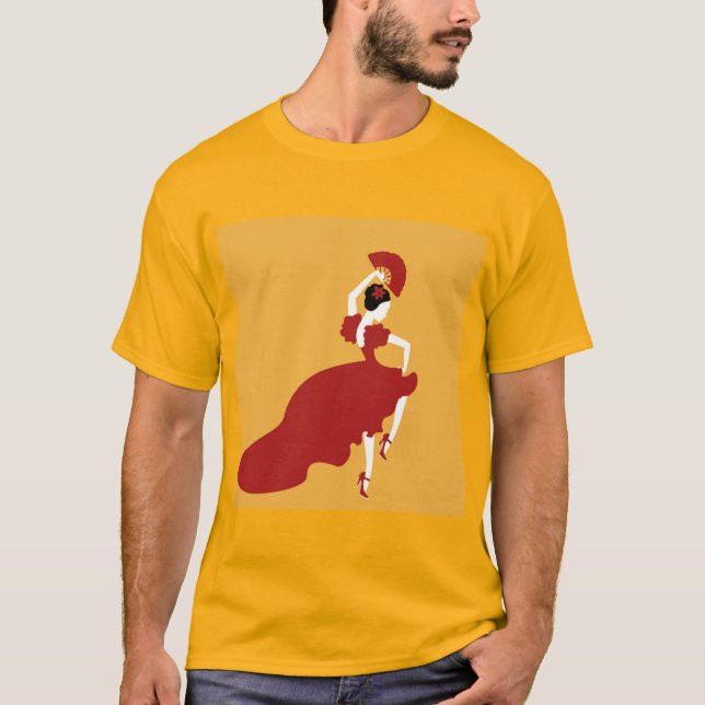 Camiseta T-Shirt Dançarino de Flamenco (Frente)