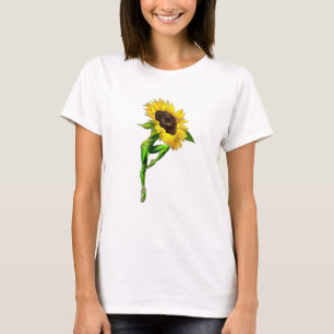 Camiseta T-Shirt Dançer de Balé de girassol