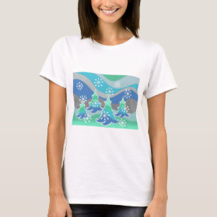 Camiseta t-shirt das árvores de inverno