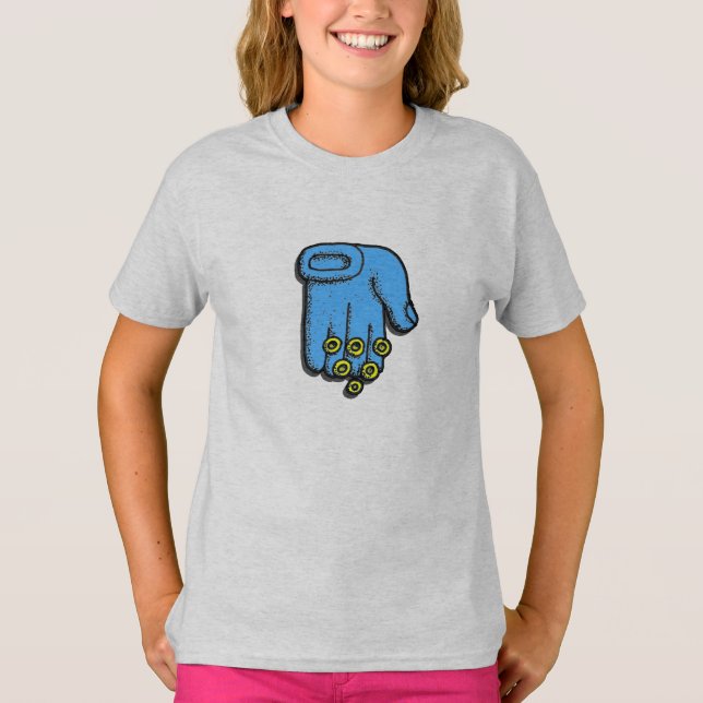 Camiseta T-shirt das bênçãos da mão (Frente)