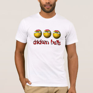 Camiseta T-shirt das bolas da galinha