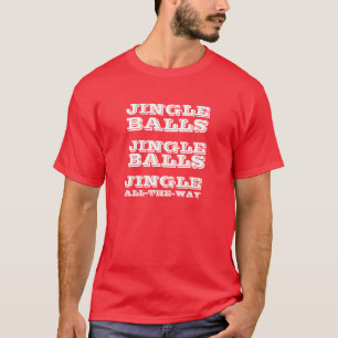 Camiseta T-shirt das bolas do tinir do Natal
