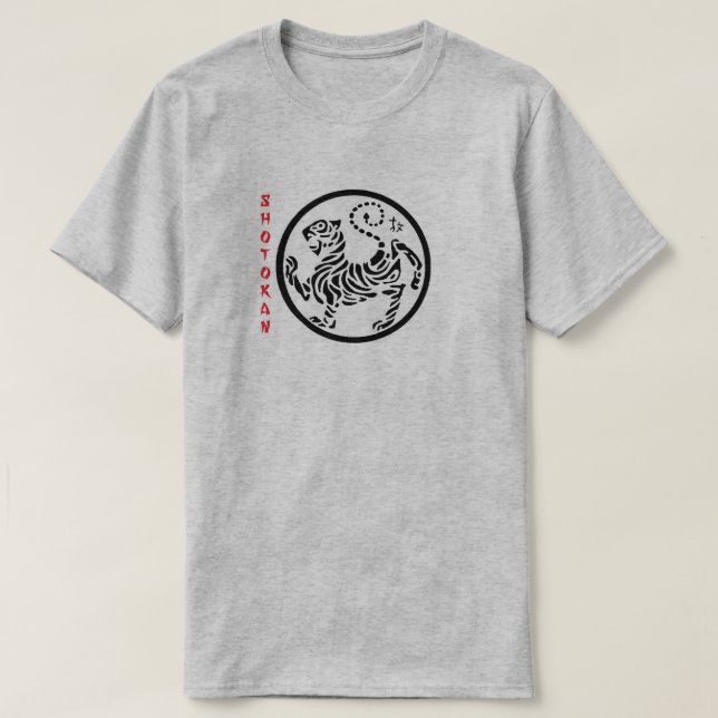 Camiseta T-shirt das citações de Funakoshi do karaté de (Frente do Design)