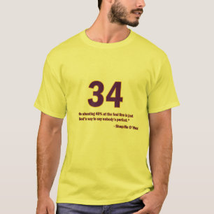 Camiseta T-shirt das citações de Shaquille O'Neal