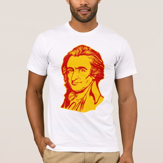 Camiseta T-shirt das citações de Thomas Paine (Frente)