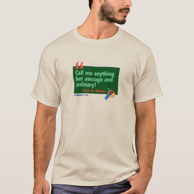 Camiseta T-shirt das citações de Williams da arte (Frente)