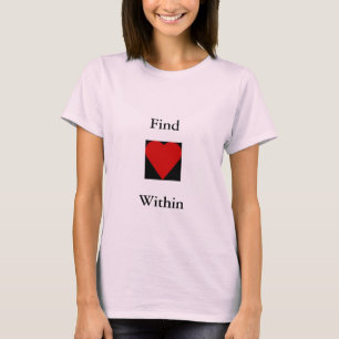 Camiseta T-shirt das citações do coração do achado