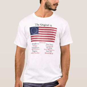 Camiseta T-shirt das colônias do original 13 do Dia da