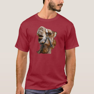 Camiseta T-shirt das cores escuras do camelo