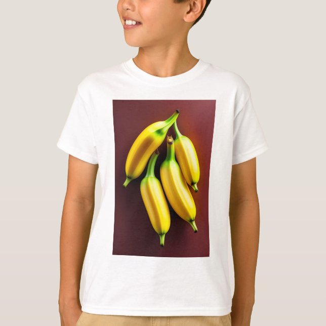 Camiseta T-Shirt das Crianças de Arte Banana (Frente)