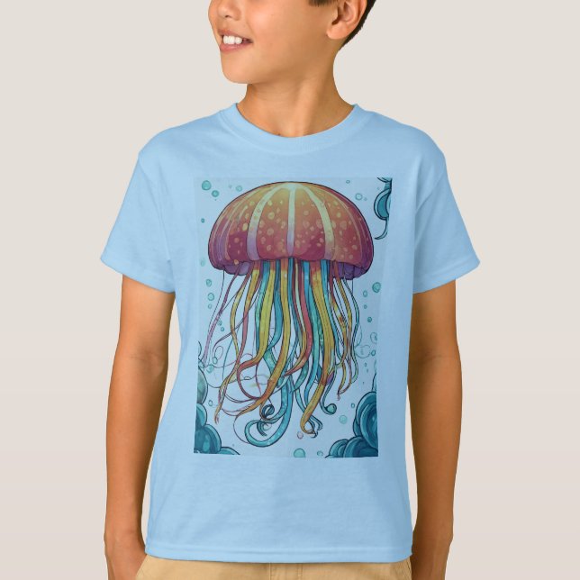 Camiseta "T-Shirt das Crianças de Gellyfish" (Frente)